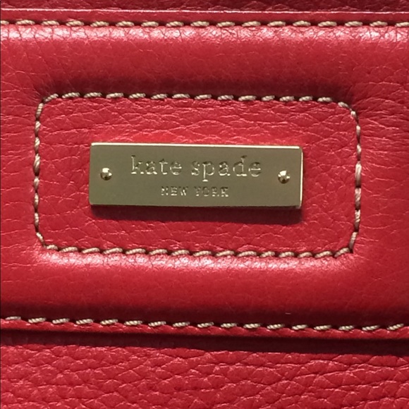 Kate Spade Red Leather Tote - Picture 2 of 7